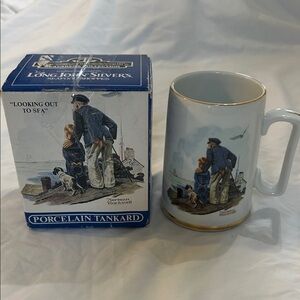 Norman Rockwell Porcelain Tankard Looking Out To Sea